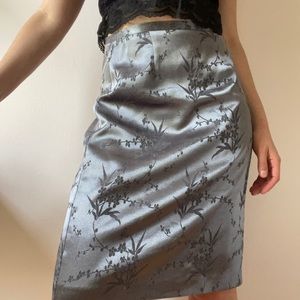 Silver y2k skirt